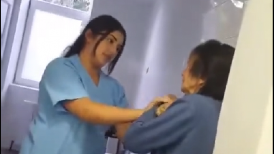 NASILJE U STARAČKOM DOMU Medicinska sestra šamara i maltretira staricu (VIDEO)
