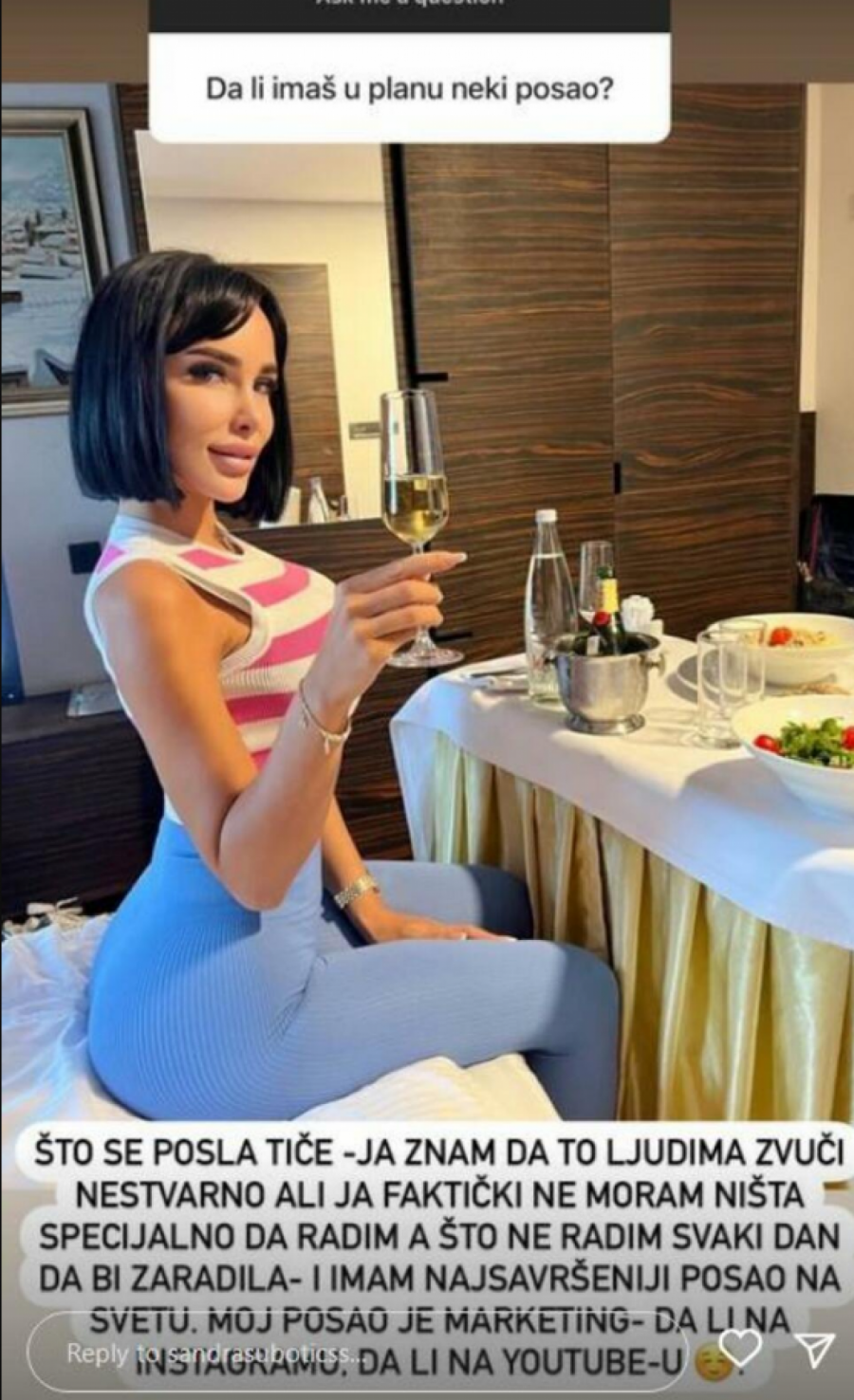 NE MORAM NIŠTA DA RADIM, A ZARAĐUJEM Aleksandra Subotić otkrila čime se bavi, pa šokirala javnost (FOTO)