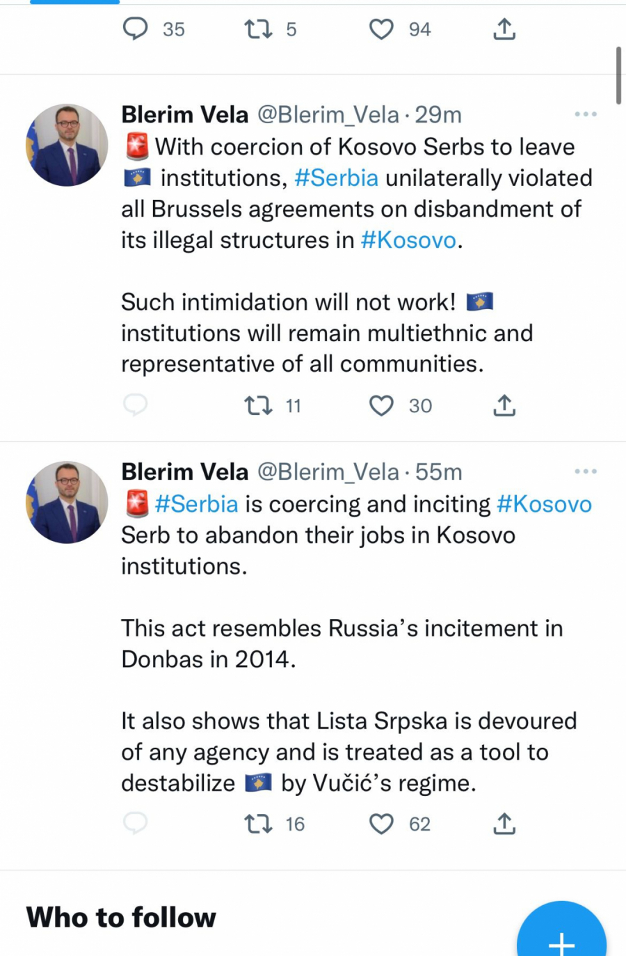 ŠIPTARSKI NESOJ NAPADA SRBIJU! “Zaboravlja” da Srbi nikog nisu okupirali, već da Albanci žele da otmu našu zemlju