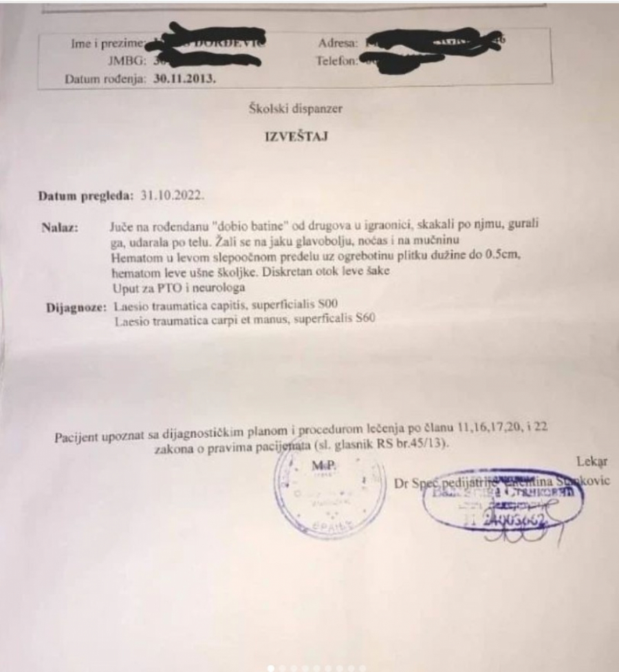 UŽAS U VRANJU Osmogodišnjaci krvnički tukli druga u igraonici