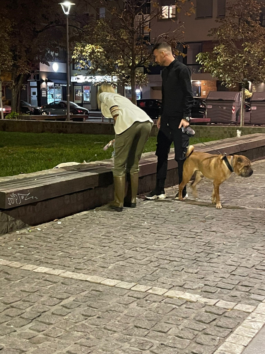 ALO! PAPARACO Peđa i Jelena noću šetaju pse (FOTO)