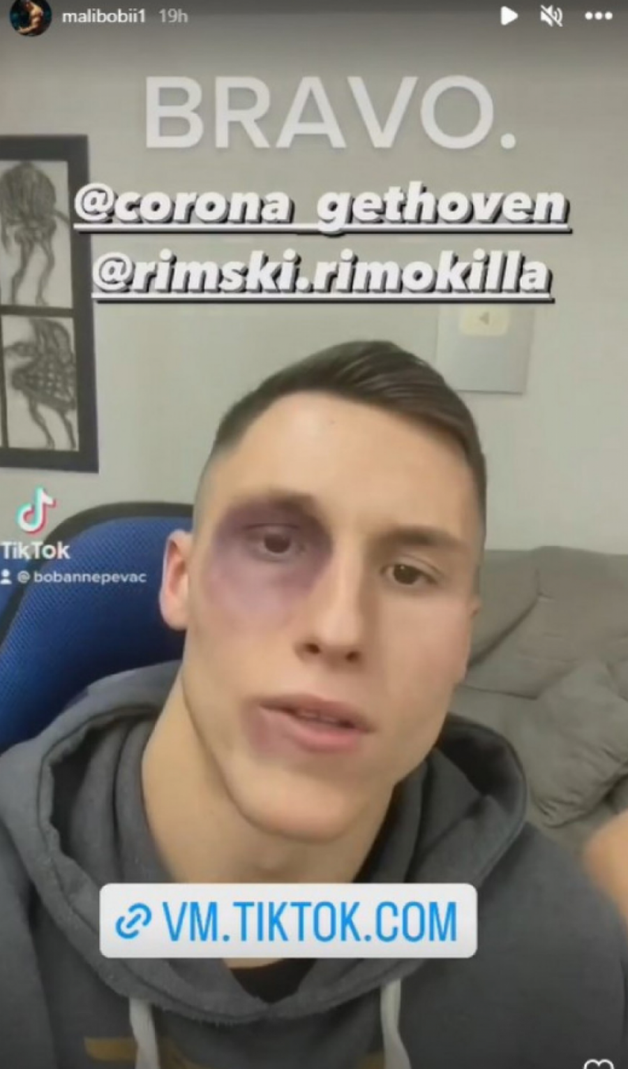 KORONA I RIMSKI PRETUKLI TIKTOKERA? Boban optužio repere za napad, pa zaplakao (VIDEO)