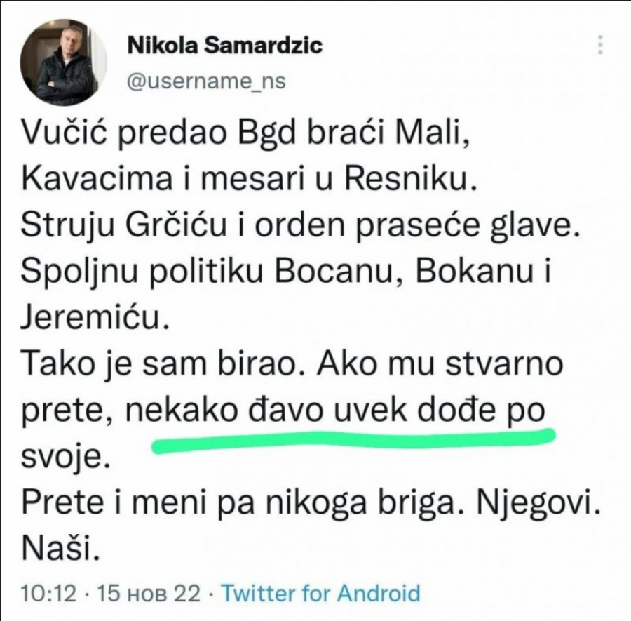 MILOV LOBISTA I POTRČKO DIREKTNO POZVAO NA UBISTVO VUČIĆA!