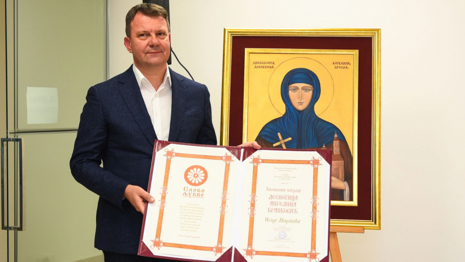 Mirović dobitnik književne nagrade "Despotica Angelina Branković"