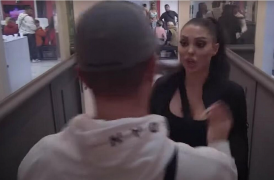 KOGA ĆEŠ TI DA PONIŽAVAŠ? Maja urniše Bilal zbog pogleda ka Milici, obezbeđenje reagovalo (FOTO)