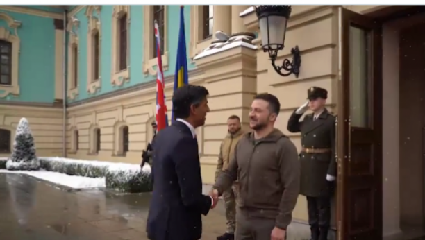 IZNENADNA POSETA Britanski premijer se sastao sa Zelenskim (VIDEO)