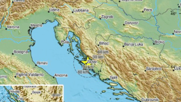 Zemljotres u Hrvatskoj!