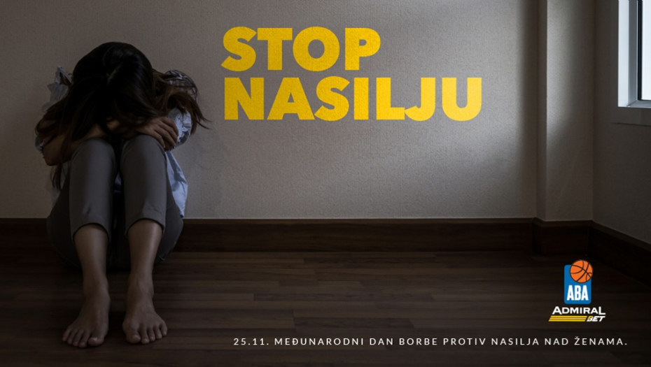 ADMIRALBET I ADMIRALBET ABA LIGA PORUČUJU “STOP NASILJU NAD ŽENAMA”: AdmiralBet donira novčana sredstva u akciji tokom 8. Kola AdmiralBet ABA lige