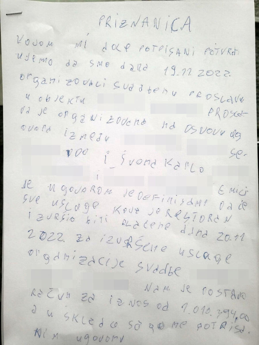 OVO SE U SRBIJI JOŠ NIJE DESILO Mladenci napravili navodno lažnu svadbu, pokupili pare, pili, gostili se, oštetili restoran za 15.000 evra, evo šta kaže mlada