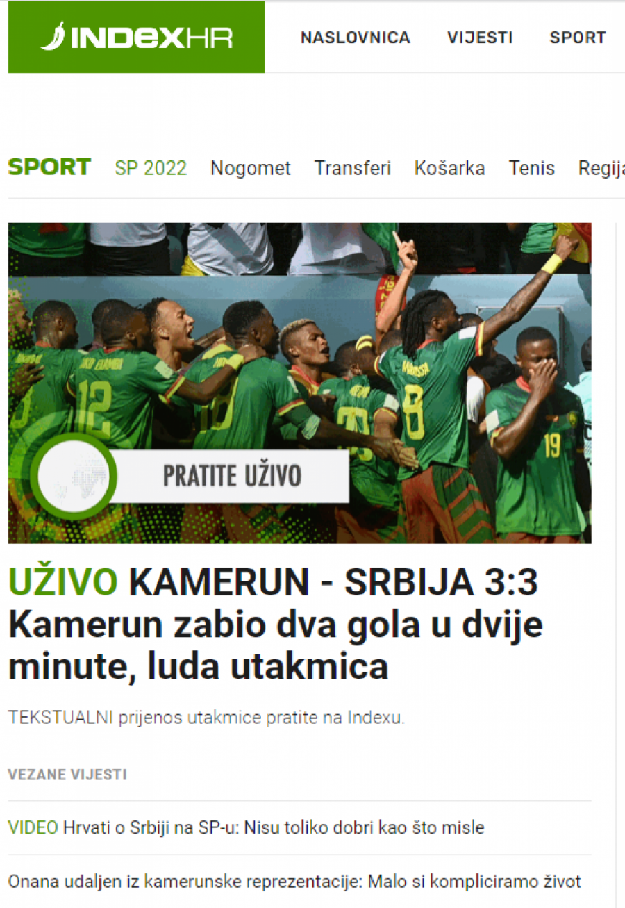 HRVATI GLEDAJU SRBIJU I LIKUJU Ustaše se slade zbog naše utakmice (FOTO)