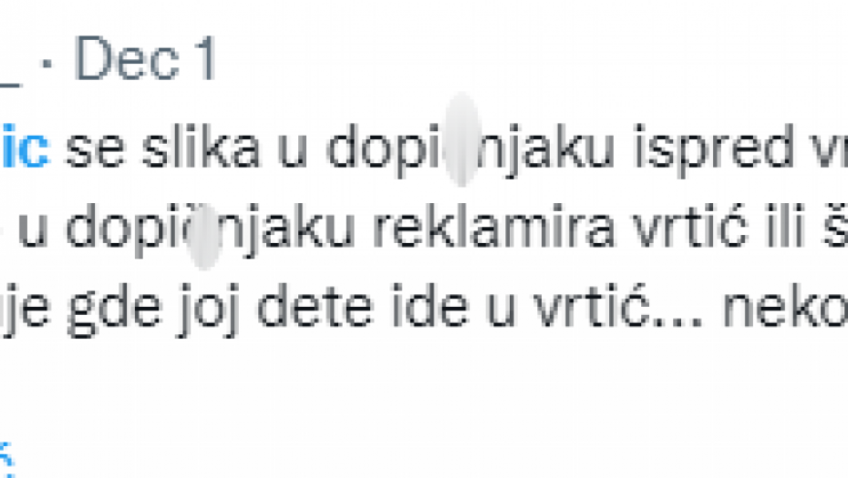 Ana Nikolić Tviter komentari 