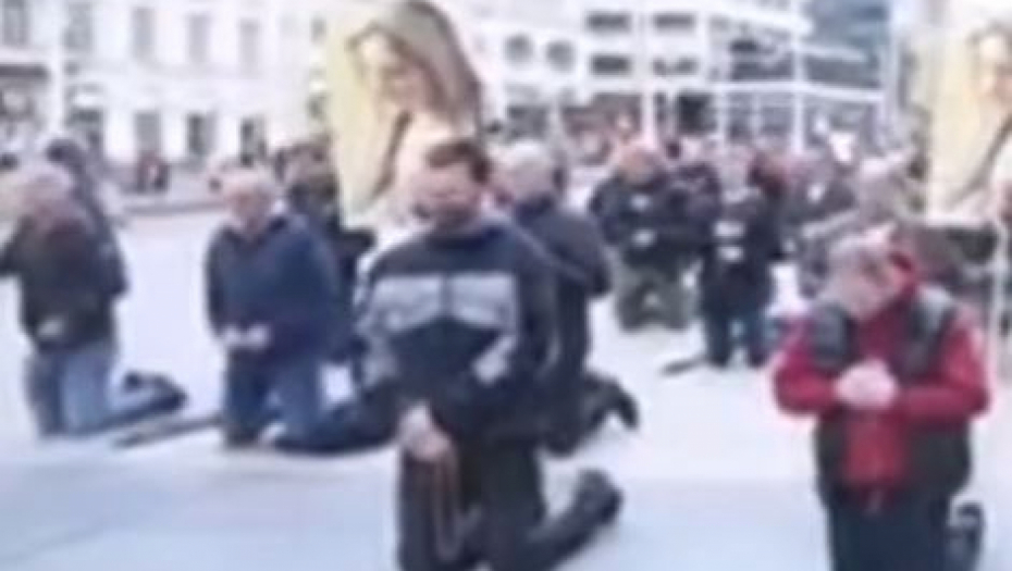 USTAŠE SE KLANJALE U CENTRU ZAGREBA! Šok scene u Hrvatskoj, radikalni katolibani se okupljaju!