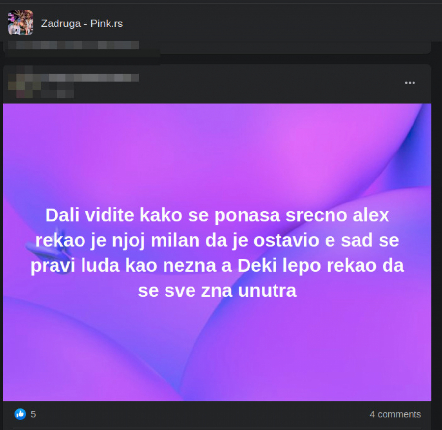 MILAN SAOPŠTIO ALEKSANDRI DA JU JE DEJAN OSTAVIO, NJENA REAKCIJA JE SRAMNA: Svi zgroženi, šta se dešava sa njom? (FOTO)