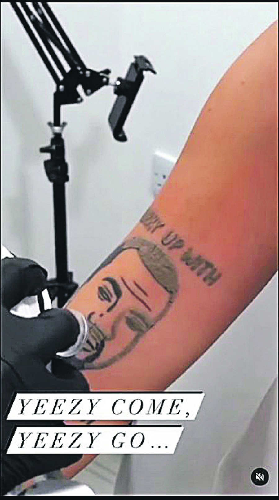 UKLONITE KANJEA Studio u Londonu nudi besplatno skidanje tetovaža sa reperovim likom
