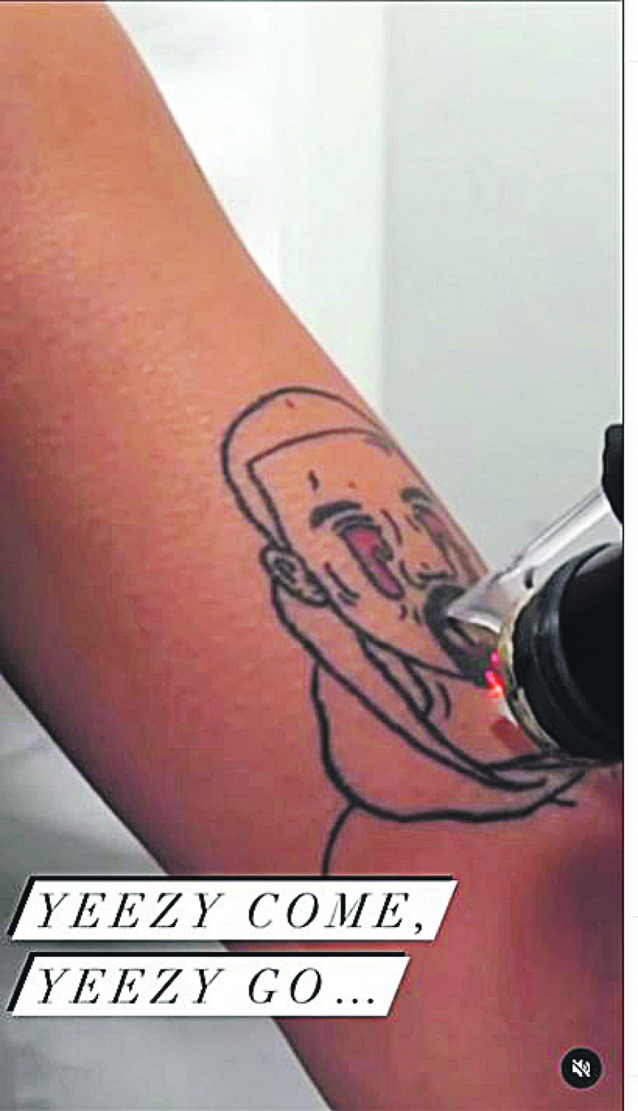 UKLONITE KANJEA Studio u Londonu nudi besplatno skidanje tetovaža sa reperovim likom