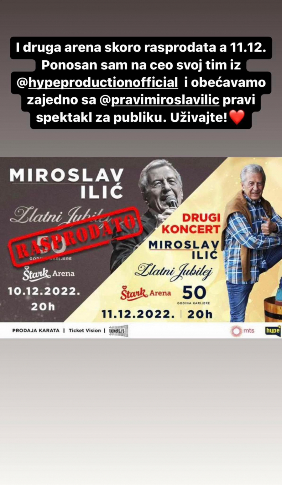 I DRUGA ARENA SKORO RASPRODATA Pogledajte kako izgleda spektakularna bina Miroslava Ilića, ovo nije viđeno! (FOTO)