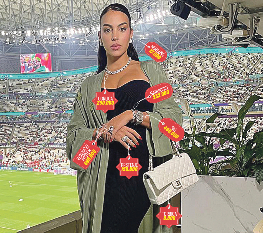 GLEDA FUDBAL? MA VAŽI Cica slavnog fudbalera u loži stadiona OKIĆENA S 1,85 MILIONA EVRA!