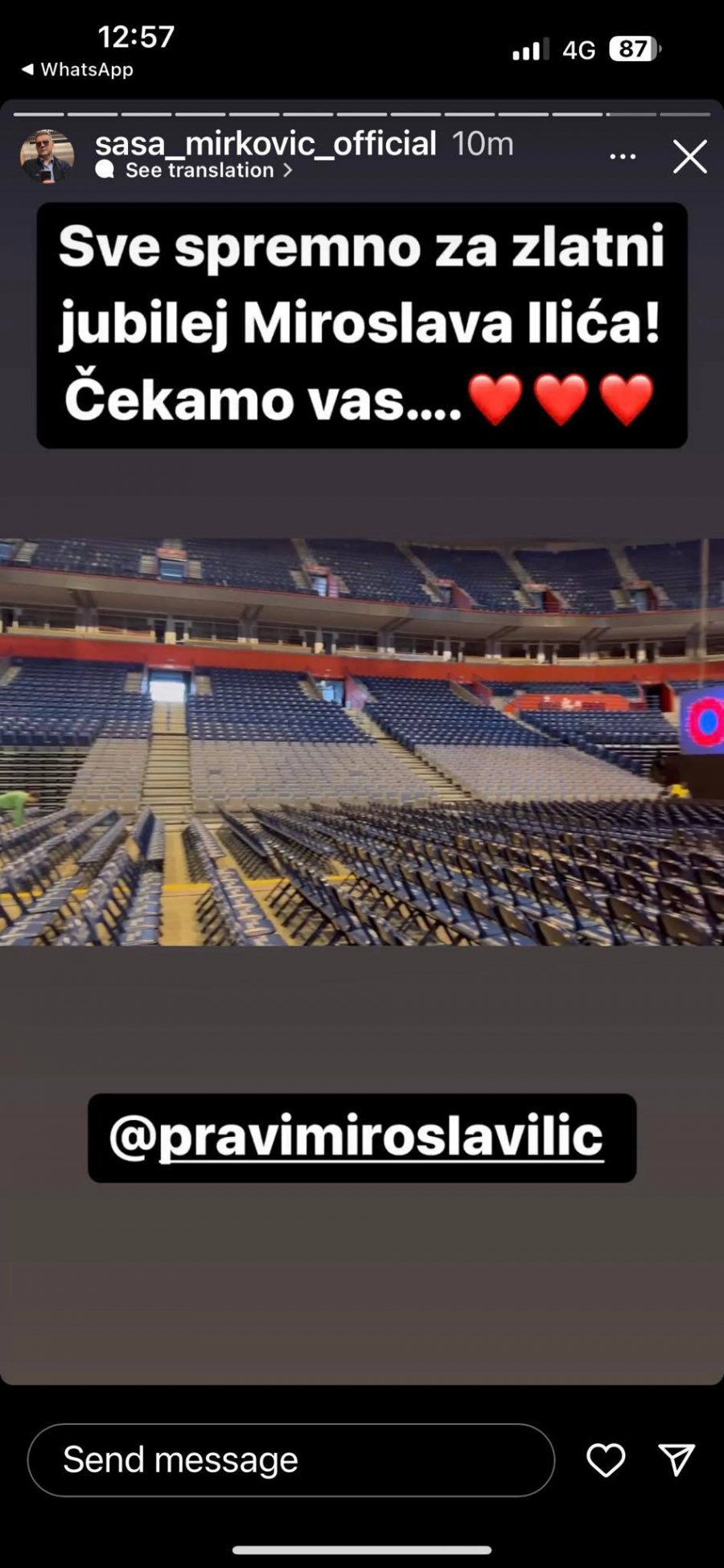 VEČERAS VAS OČEKUJE PRAVI SPEKTAKL Oglasio se Saša Mirković: Sve je spremno, čekamo vas! (FOTO)