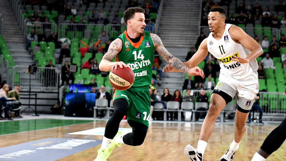 CRNO-BELI PALI POSLE DRAME Partizan izgubio od Cedevite u Ljubljani, Egzum promašio produžetak