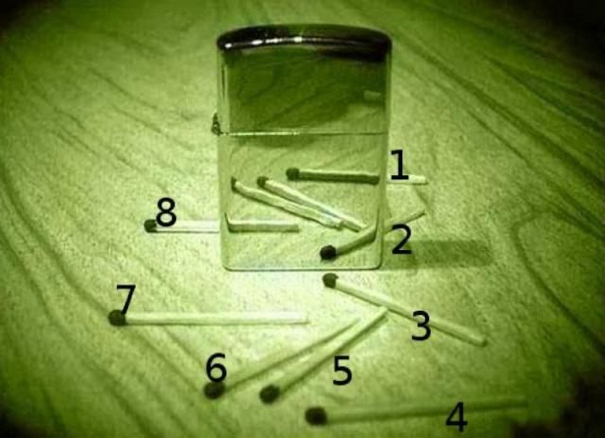 SAMO DVA ODSTO LJUDI POGODI IZ PRVE Da li možete prebrojati šibice na stolu za manje od 10 saekundi