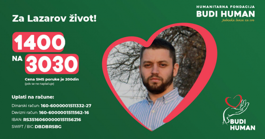 LAZARU JE MAJKA DALA BUBREG, ALI UBRZO JE I NJEN ORGAN PRESTAO DA RADI Mladić može da se izleči, pomozimo mu DA ŽIVI!