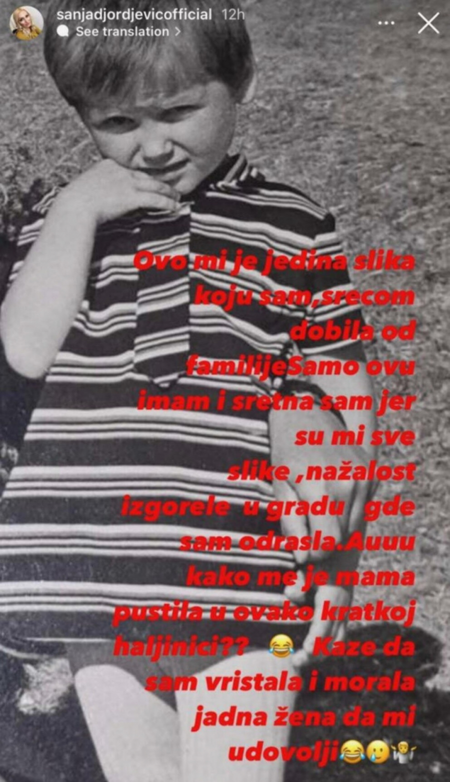 SANJA ĐORĐEVIĆ SE OGLASILA I OBJAVILA POTRESNE VESTI: Suze same teku, tu je i fotka!