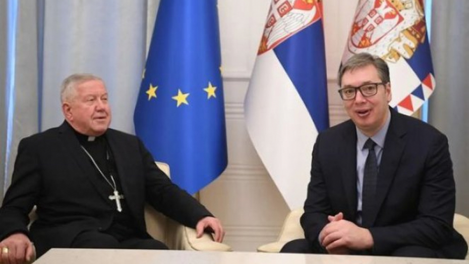 BEOGRAD ĆE UVEK BITI VAŠA KUĆA! Vučić primio u oproštajnu posetu nadbiskupa Hočevara (FOTO)