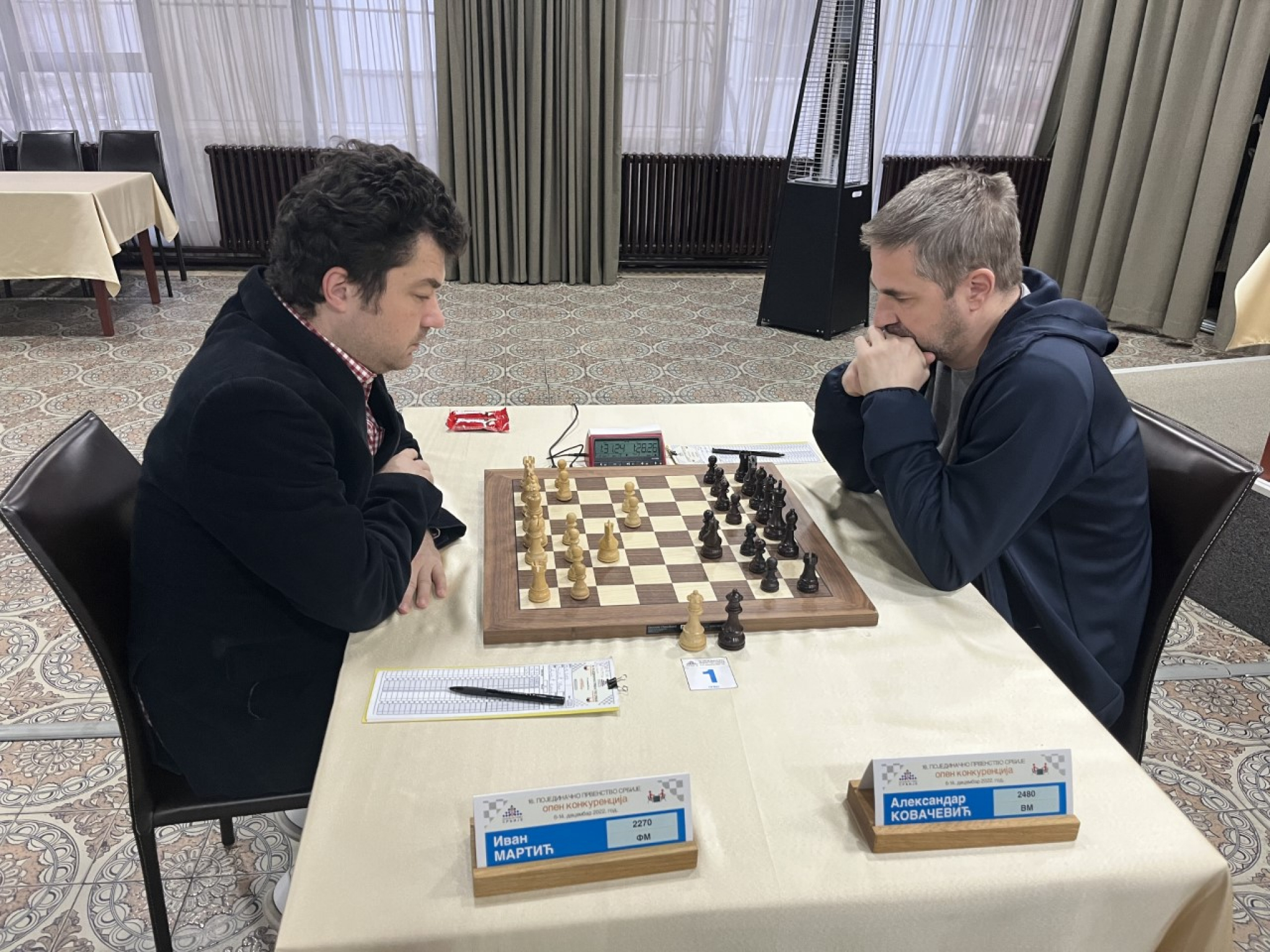 Pojedinačno prvenstvo Srbije u šahu za muškarce i žene 2022: Iviću derbi šampionata! Na korak do odbrane titule