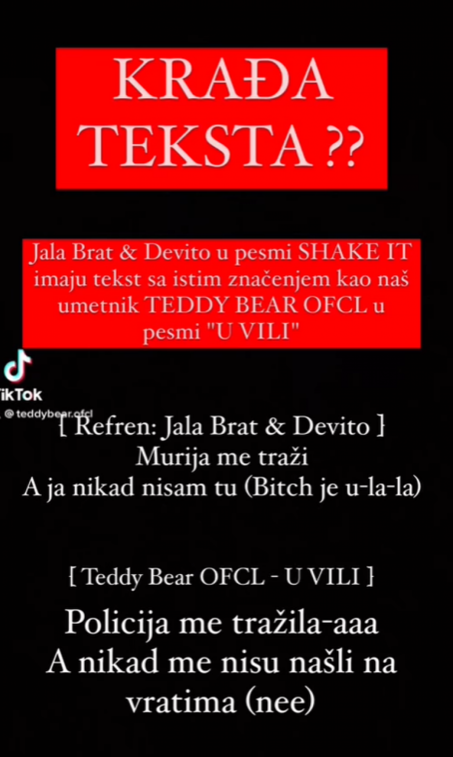 SKANDAL! DEVITO I JALA BRAT OPTUŽENI ZA KRAĐU TEKSTA? Srpski reper ih RAZOTKRIO, a onda brutalno opleo po njima! SVE JAVNO OBJAVIO!