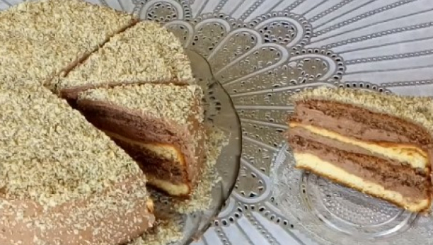 VRHUNSKI STARINSKI RECEPT Carska torta sa orahom i žutim filom, izdašna, kremasta i neodoljiva