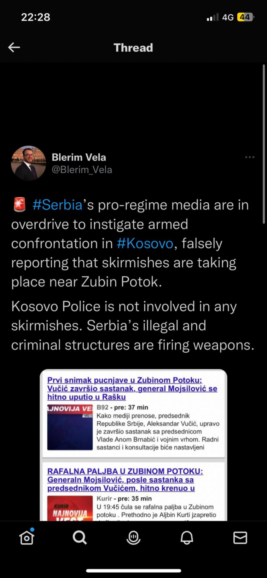 OGLASIO SE POTRČKO KURTIJEVE VEŠTICE Šiptari hoće da ubede ceo svet da su Srbi napali sami sebe! (FOTO)