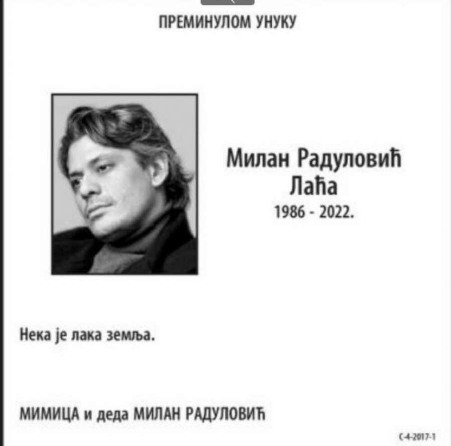 NEKA TI JE LAKA ZEMLJA Plakaćete kao kiša kad vidite ko se oprostio od tekstopisca (FOTO)