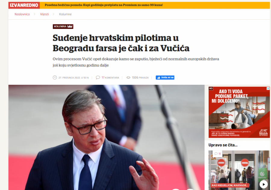 USTAŠE NAPALE VUČIĆA Ti nisi Evropa jer sudiš ratnim zločincima! (FOTO)