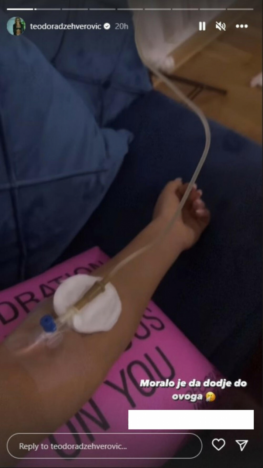 EVO U KAKVOM JE STANJU TEODORA DŽEHVEROVIĆ Zabrinula fanove poslednjom fotografijom, hitno se oglasila (FOTO)