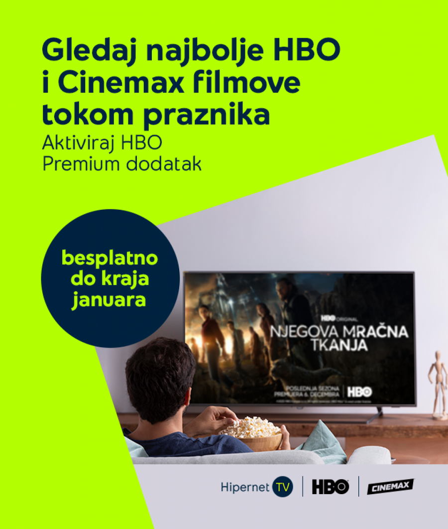 Hipernet TV otključava HBO i Cinemax kanale za predstojeće praznike