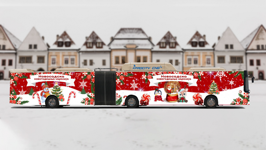 Јedinstveno pozorište na točkovima ”Novogodišnja čarolija” na ulicama Novog Sada