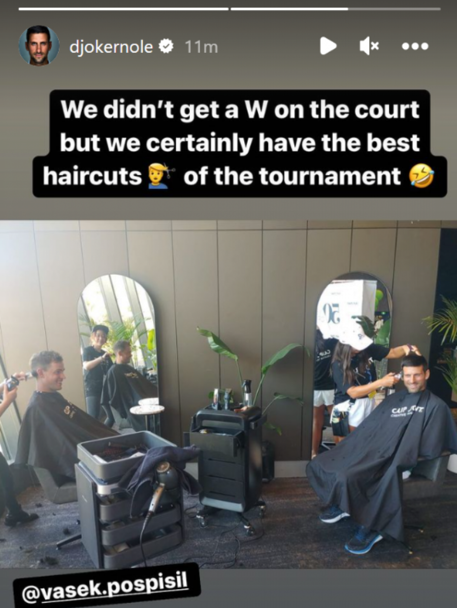 KAKO VAM SE DOPADA NOLETOV IMIDŽ? Đoković nasmejao sve slikom od frizera (FOTO)