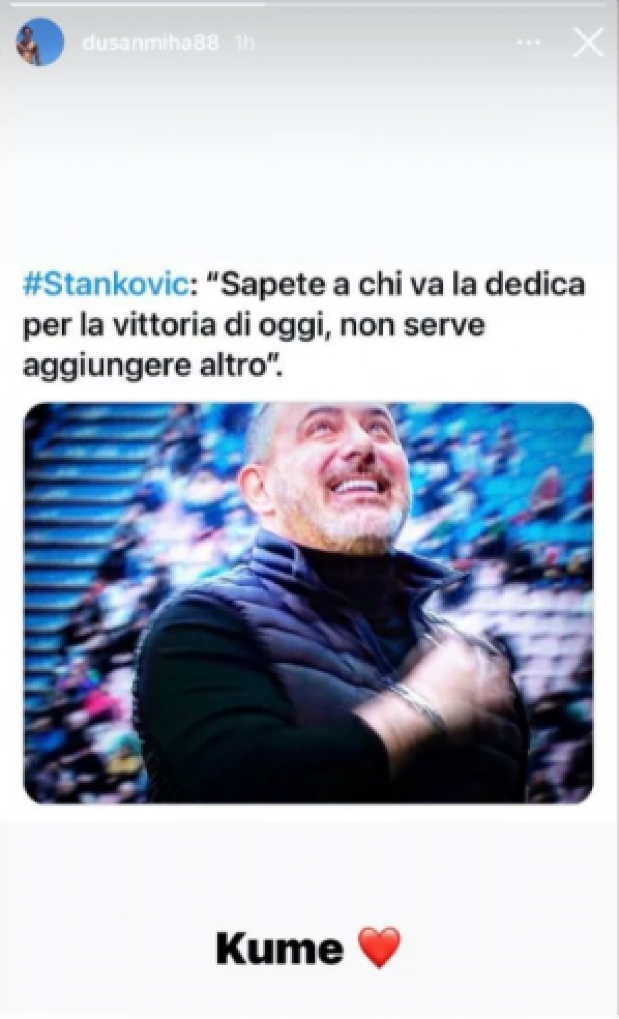 OGLASIO SE MIHIN SIN Napisao je samo jednu reč posle Stankovićeve posvete i rasplakao mnoge (FOTO)