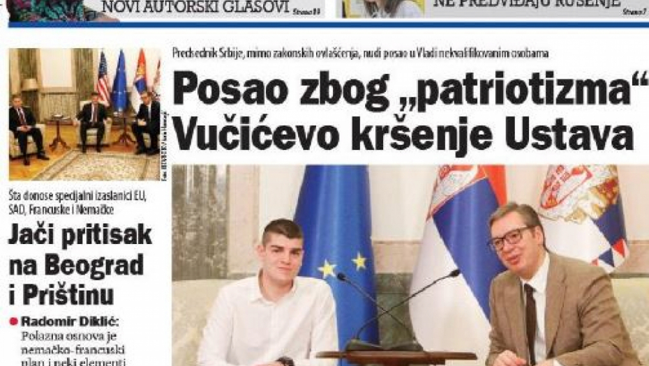 SKANDAL! Tajkunski medij poziva na zabranu zapošljavanja Nikole Nedeljkovića!