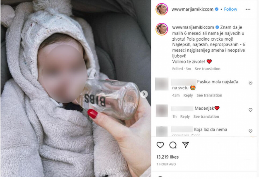 EMOTIVNO Trudna Marija Mikić uputila snažnu poruku ćerkici, RAZNEŽILA JAVNOST (FOTO)