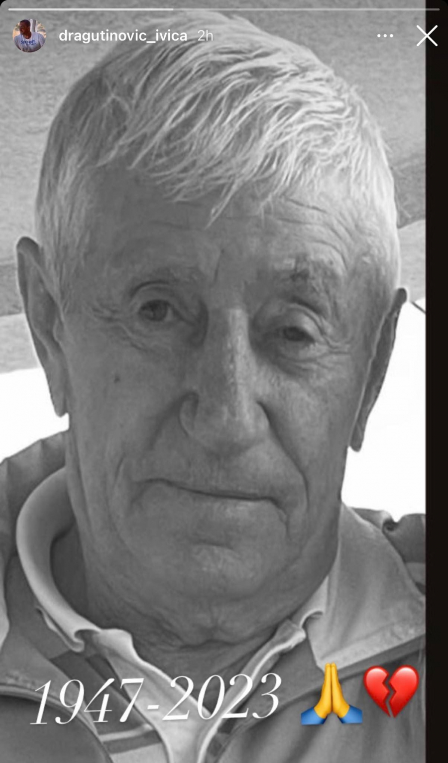 OGLASIO SE PRVI PUT POSLE TRAGEDIJE Ivica Dragutinović se oprostio od oca, nekada reči nisu ni potrebne (FOTO)