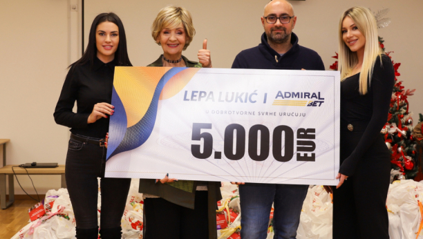 Odrekla se honorara od AdmiralBeta u humanitarne svrhe - Jedna, jedina! Veliko srce Lepe Lukić!