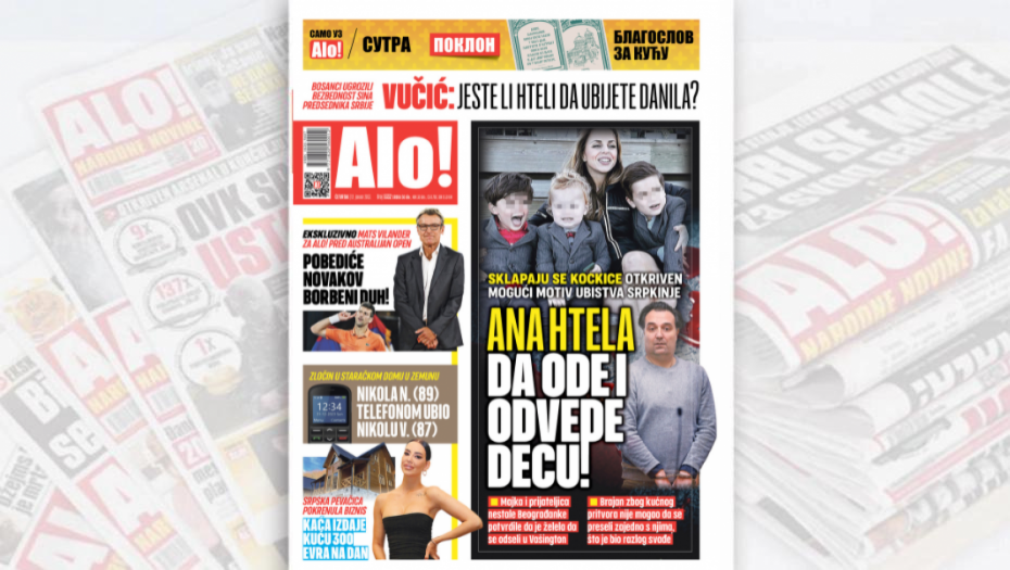 ANA HTELA DA ODE I ODVEDE DECU! Sklapaju se kockice: Otkiven mogući motiv ubistva Srpkinje