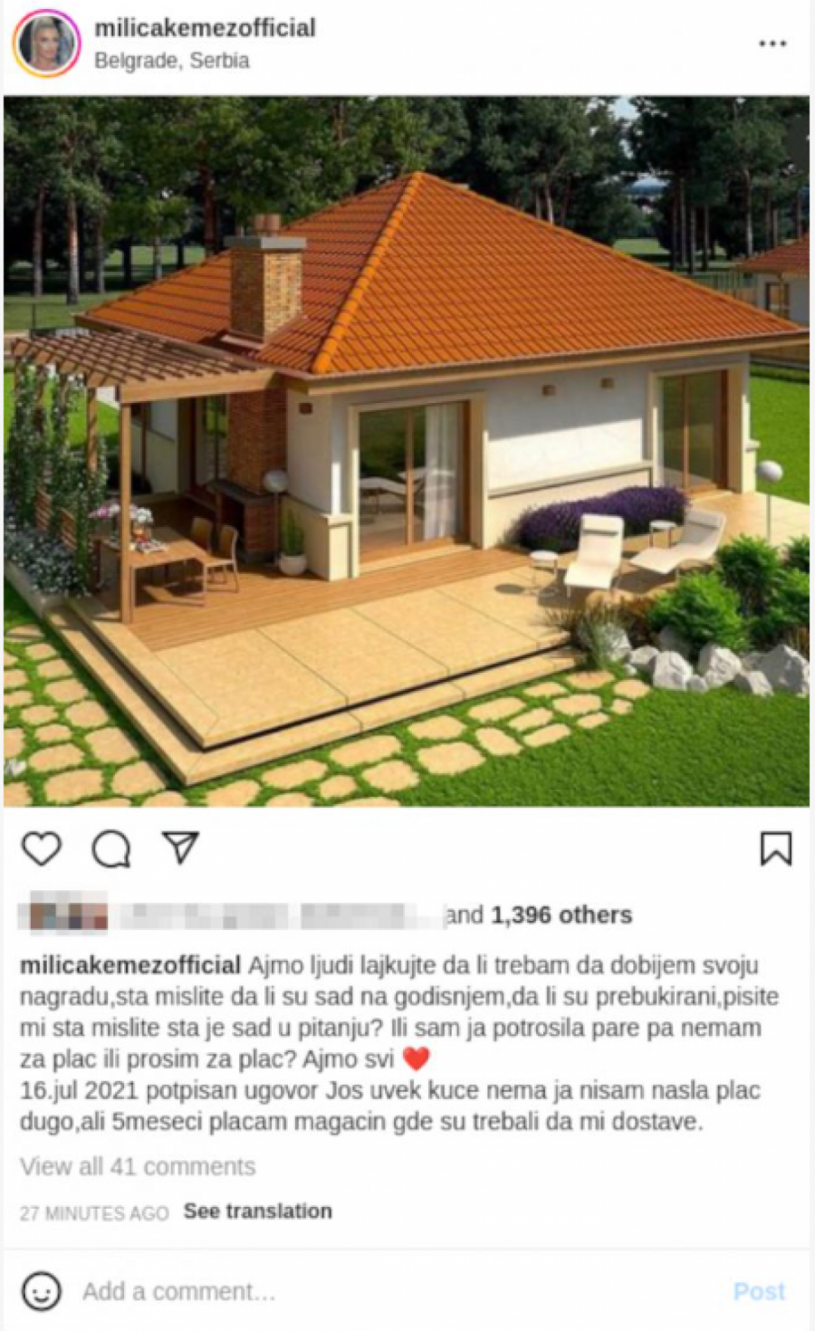 KUĆE JOŠ NEMA Milica Kemez očajna, i dalje nije dobila svoju nagradu?