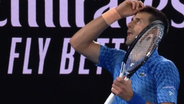 BOŽE, HVALA TI Novak se posle jednog poena prekrstio, samo je pogledao u nebo (FOTO)