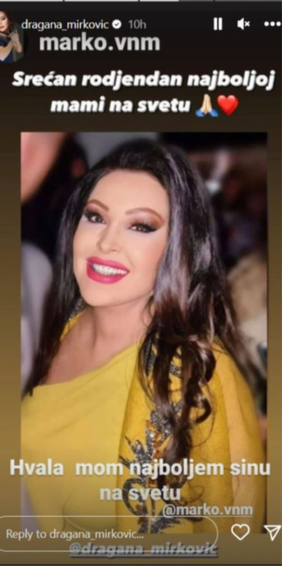 NAJBOLJA MAMA NA SVETU Dragana Mirković dobila najemotivniju čestitku za rođendan, nije krila oduševljenje