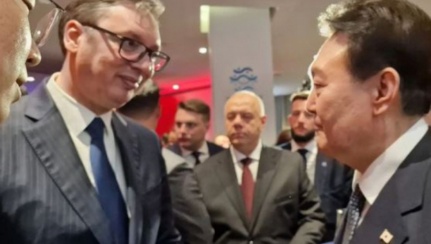 "OTVOREN I PRIJATELJSKI RAZGOVOR" Vučić se sastao sa predsednikom Republike Koreje