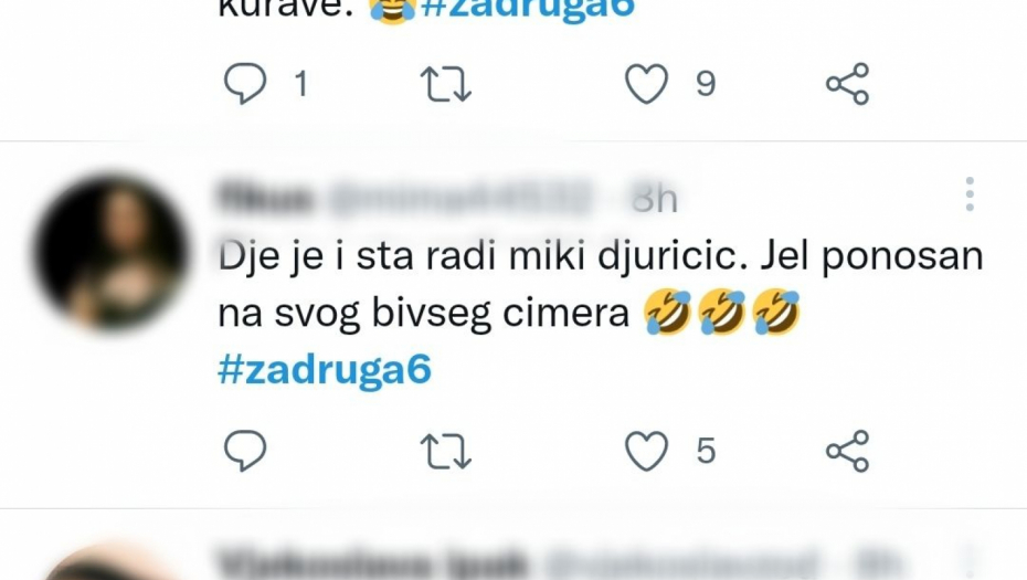 Anđela i Zvezdan- Tviter komentari 