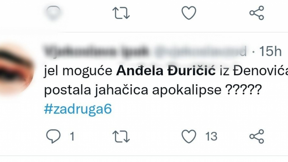 Anđela i Zvezdan- Tviter komentari 