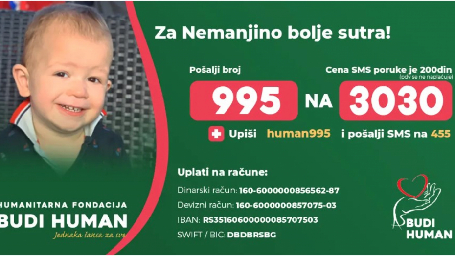Nemanja ima pet godina, a zbog morbila je nepokretan